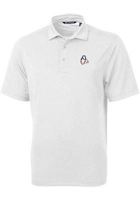 Cutter and Buck Baltimore Orioles White Stars Stripes Virtue Eco Pique Big Tall Polo