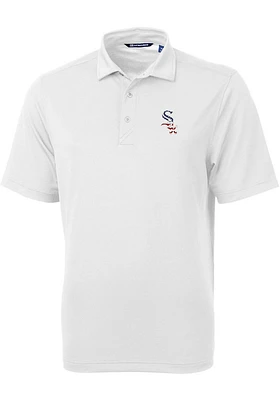 Cutter and Buck Chicago White Sox Stars Stripes Virtue Eco Pique Big Tall Polo