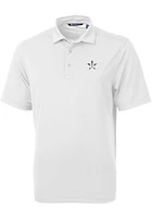 Cutter and Buck Houston Astros White Stars Stripes Virtue Eco Pique Big Tall Polo