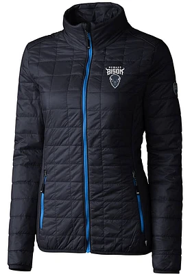 Cutter and Buck Howard Bison Womens Navy Blue Rainier PrimaLoft Puffer Filled Jacket