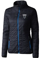 Cutter and Buck Howard Bison Womens Navy Blue Rainier PrimaLoft Puffer Filled Jacket
