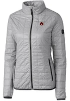 Cutter and Buck Auburn Tigers Womens Grey Rainier PrimaLoft Puffer Filled Jacket