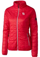 Cutter and Buck Houston Cougars Womens Rainier PrimaLoft Puffer Filled Jacket