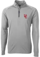 Cutter and Buck Cincinnati Bearcats Mens Adapt Stretch Long Sleeve Qtr Zip Pullover