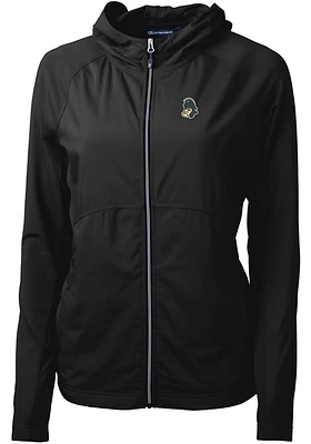 Cutter and Buck Michigan State Spartans Womens Black Vault Adapt Eco Light Weight Jacket