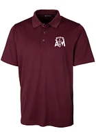 Cutter and Buck Texas A&M Aggies Mens Maroon Logo Forge Short Sleeve Polo
