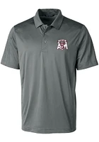 Cutter and Buck Texas A&M Aggies Mens Grey Prospect Short Sleeve Polo