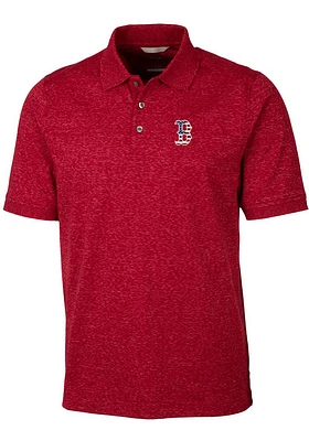Cutter and Buck Boston Red Sox Mens Advantage Space Dye Short Sleeve Polo