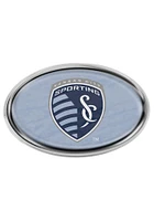 Sporting Kansas City Light Blue Domed Oval Car Emblem - Light Blue