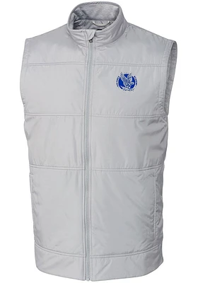 Cutter and Buck Air Force Falcons Mens Grey Stealth Hybrid Quilted Vest Big Tall