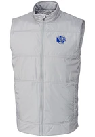 Cutter and Buck Air Force Falcons Mens Grey Stealth Hybrid Quilted Vest Big Tall