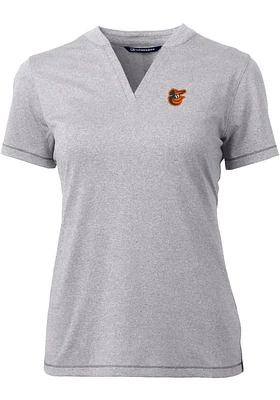 Cutter and Buck Baltimore Orioles Womens Forge Blade Short Sleeve T-Shirt
