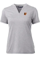 Cutter and Buck Baltimore Orioles Womens Forge Blade Short Sleeve T-Shirt