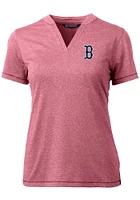 Cutter and Buck Boston Red Sox Womens Forge Blade Short Sleeve T-Shirt