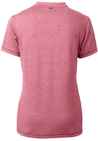 Cutter and Buck Cleveland Guardians Womens Cardinal C Logo Forge Short Sleeve T-Shirt