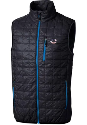 Cutter and Buck Cincinnati Reds Mens Navy Blue Rainier PrimaLoft Puffer Sleeveless Jacket