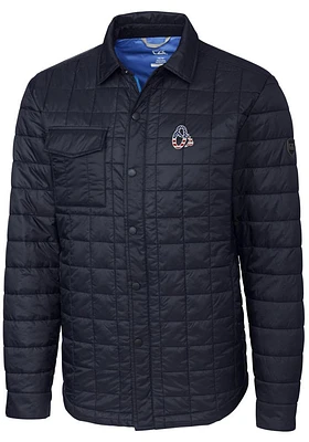 Cutter and Buck Baltimore Orioles Mens Navy Blue Rainier PrimaLoft Quilted Outerwear Lined Jacke..