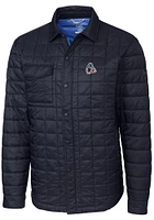 Cutter and Buck Baltimore Orioles Mens Navy Blue Rainier PrimaLoft Quilted Outerwear Lined Jacke..