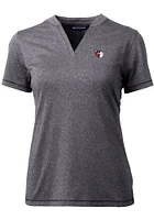 Cutter and Buck Cleveland Guardians Womens Forge Blade Short Sleeve T-Shirt