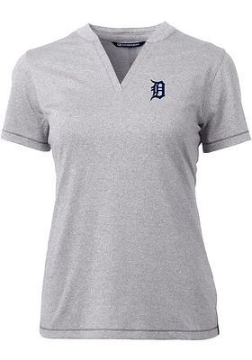 Cutter and Buck Detroit Tigers Womens Forge Blade Short Sleeve T-Shirt
