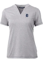 Cutter and Buck Detroit Tigers Womens Forge Blade Short Sleeve T-Shirt