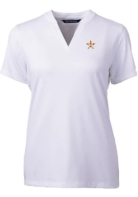 Cutter and Buck Houston Astros Womens Forge Blade Short Sleeve T-Shirt