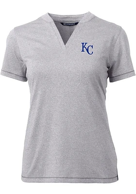 Cutter and Buck Kansas City Royals Womens Forge Blade Short Sleeve T-Shirt