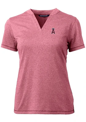 Cutter and Buck Los Angeles Angels Womens Forge Blade Short Sleeve T-Shirt