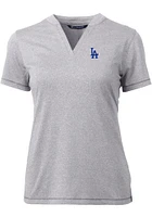 Cutter and Buck Los Angeles Dodgers Womens Forge Blade Short Sleeve T-Shirt