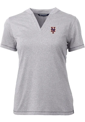 Cutter and Buck New York Mets Womens Forge Blade Short Sleeve T-Shirt
