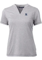 Cutter and Buck New York Yankees Womens Forge Blade Short Sleeve T-Shirt