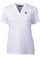 Cutter and Buck New York Yankees Womens Forge Blade Short Sleeve T-Shirt
