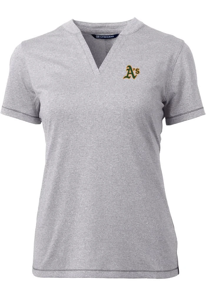 Cutter and Buck Oakland Athletics Womens Forge Blade Short Sleeve T-Shirt