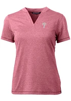 Cutter and Buck Philadelphia Phillies Womens Forge Blade Short Sleeve T-Shirt