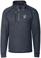 Cutter and Buck San Francisco Giants Mens Navy Blue Mainsail Long Sleeve Qtr Zip Pullover
