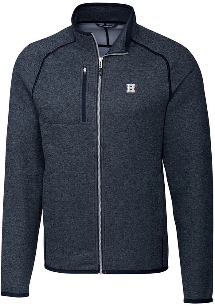 Cutter and Buck Houston Astros Mens Navy Blue Mainsail Medium Weight Jacket
