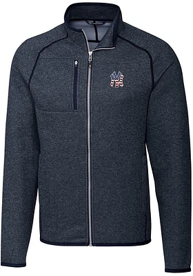 Cutter and Buck New York Yankees Mens Navy Blue Mainsail Medium Weight Jacket