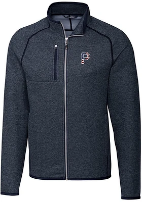 Cutter and Buck Pittsburgh Pirates Mens Navy Blue Mainsail Medium Weight Jacket