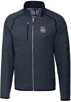 Cutter and Buck San Diego Padres Mens Navy Blue Mainsail Medium Weight Jacket