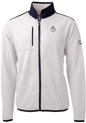 Cutter and Buck Baltimore Orioles Mens Grey Americana Cascade Sherpa Light Weight Jacket