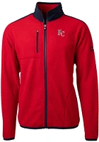 Cutter and Buck Kansas City Royals Mens Red Cascade Eco Sherpa Light Weight Jacket