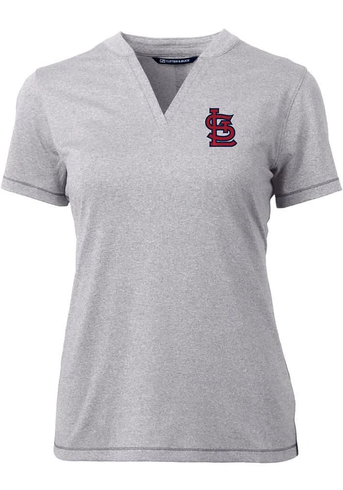 Cutter and Buck St Louis Cardinals Womens Forge Blade Short Sleeve T-Shirt