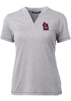 Cutter and Buck St Louis Cardinals Womens Forge Blade Short Sleeve T-Shirt