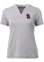 Cutter and Buck St Louis Cardinals Womens Forge Blade Short Sleeve T-Shirt