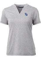 Cutter and Buck Tampa Bay Rays Womens Forge Blade Short Sleeve T-Shirt
