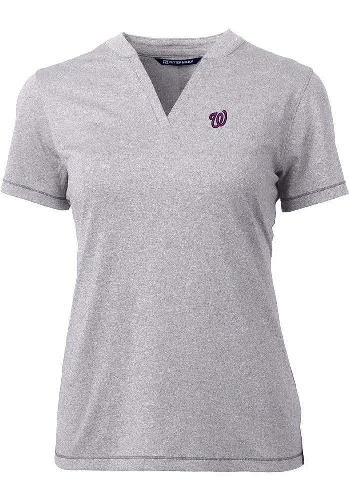 Cutter and Buck Washington Nationals Womens Forge Blade Short Sleeve T-Shirt