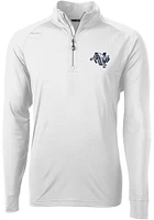 Cutter and Buck Villanova Wildcats Mens White Adapt Stretch Long Sleeve Qtr Zip Pullover
