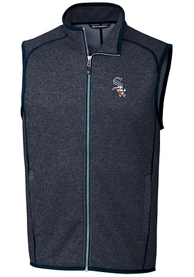 Cutter and Buck Chicago White Sox Mens Navy Blue Mainsail Sleeveless Jacket