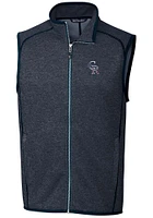Cutter and Buck Colorado Rockies Mens Navy Blue Mainsail Sleeveless Jacket