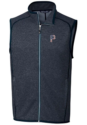 Cutter and Buck Pittsburgh Pirates Mens Navy Blue Mainsail Sleeveless Jacket